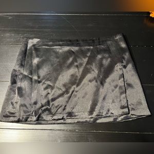 Edikted silk mini skirt with slit